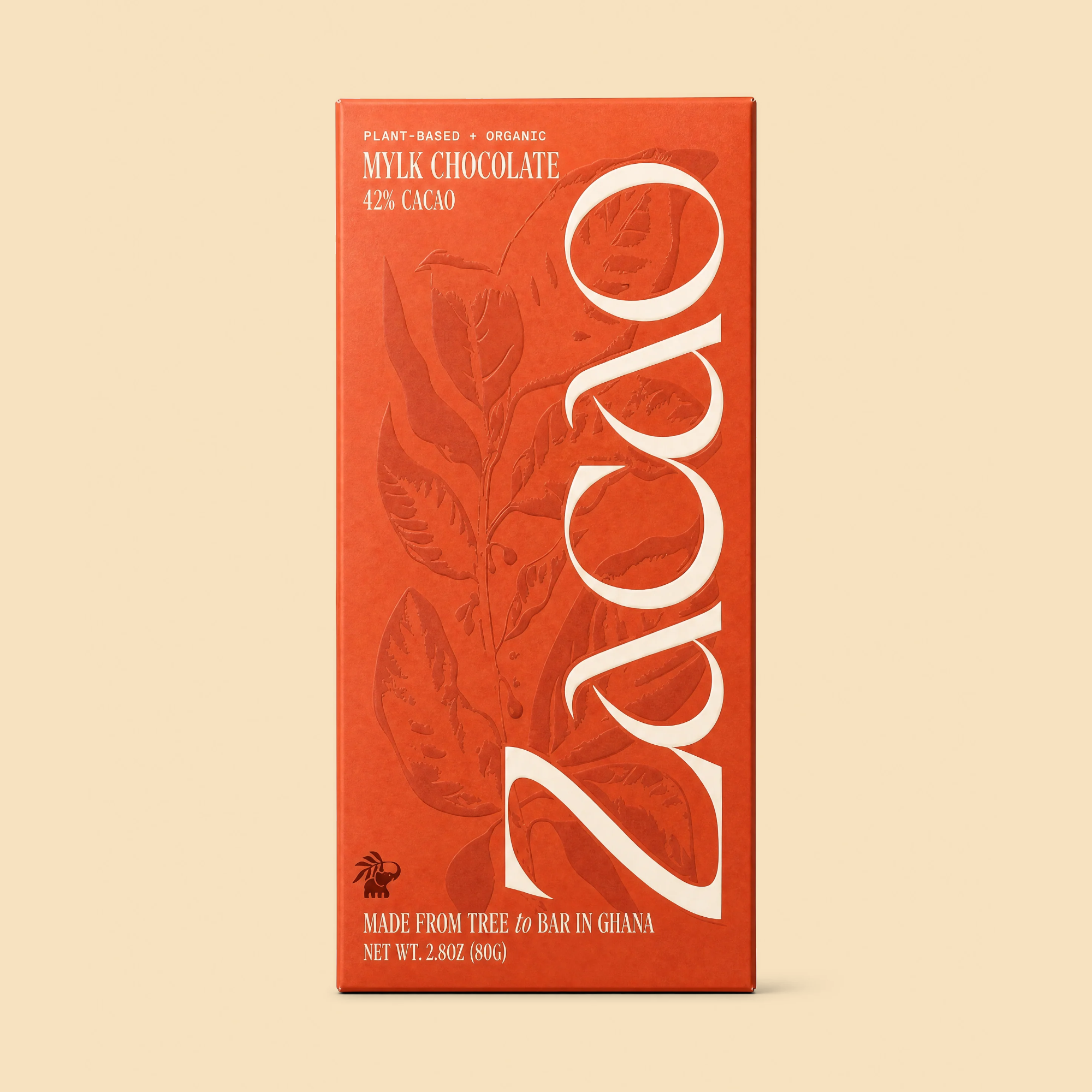 42% Cacao Mylk Chocolate bar, front